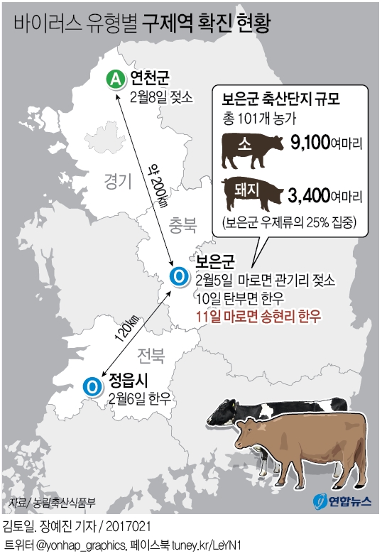 한국 가축전염병 '쇼크'…방역시스템 사실상 '붕괴' - 1