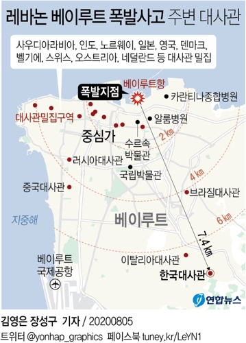 외교부 "베이루트 폭발 한국인 인명피해 접수 아직 없어" - 3