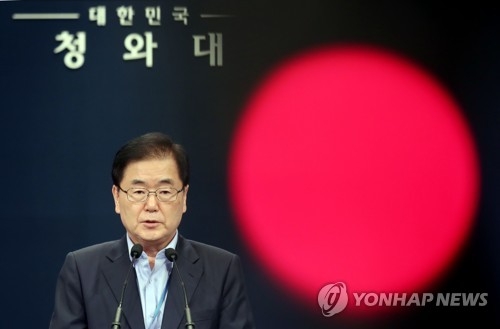 Chung Eui-young, head of the presidential National Security Office (Yonhap)