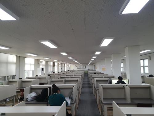 This photo, taken Nov. 24, 2020, shows a quiet room in the Jeongdok Public Library in Jongno Ward, Seoul. (Yonhap)