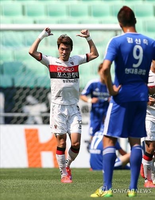 <프로축구> 포항 김승대, 옌볜FC로 이적…'박태하 감독과 한솥밥'(종합) - 2