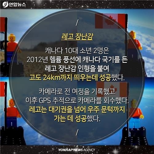 <카드뉴스> 레고에서 성찬와인까지…우주로 간 '이색 아이템' - 5