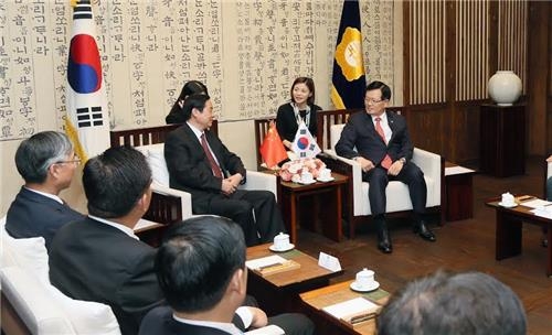 정의장·류치바오 면담…"中, 대북제재 결의 완전히 이해" - 2
