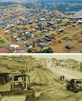 '광주대단지'로 조성된 1970년대 성남시 모습