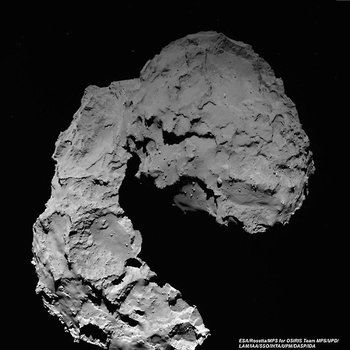  로제타에서 바라 본 혜성 67P/추류모프-게라시멘코 