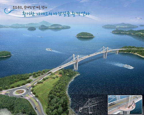 진도 하조도-나배도 연도교 조감도