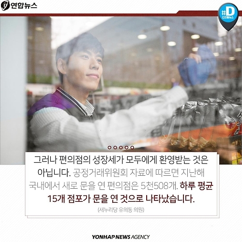 <카드뉴스> 편의점 점포 3만개…'전성시대'의 이면 - 6