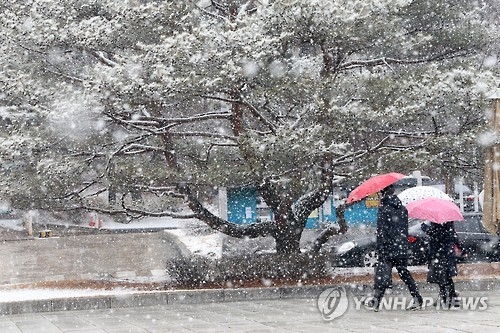 전국적으로 눈 또는 비