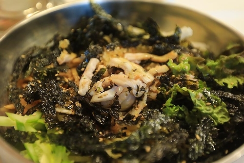 문어국밥 만큼 맛난 문어 비빔밥(성연재 기자)