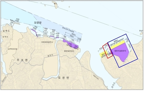 보령항 개발사업 위치도