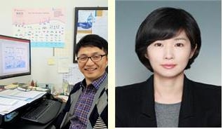 왼쪽부터 김균환·박은숙 교수