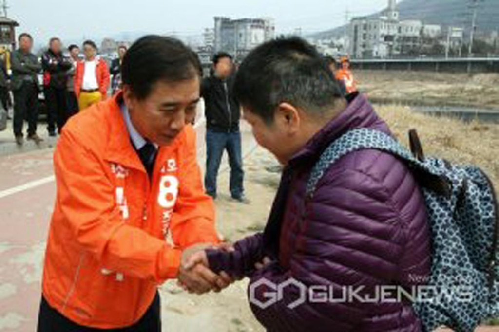 시민 만나는 박윤국 무소속 포천시장 후보