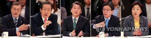 대선후보, 네번째 TV토론서 '단일화·안보·일자리' 격돌(종합) - 1