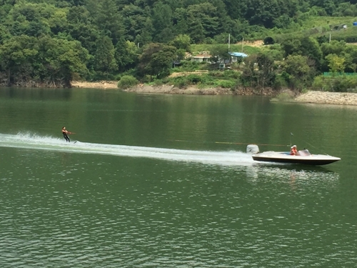 수상레저활동 모습.