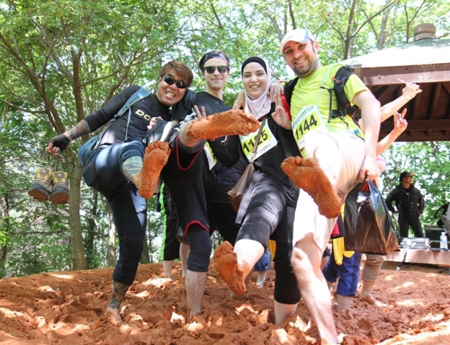 대전 계족산 맨발축제 참가 외국인들