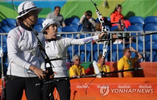 리우 올림픽 4강에서 맞붙었던 장혜진과 기보배