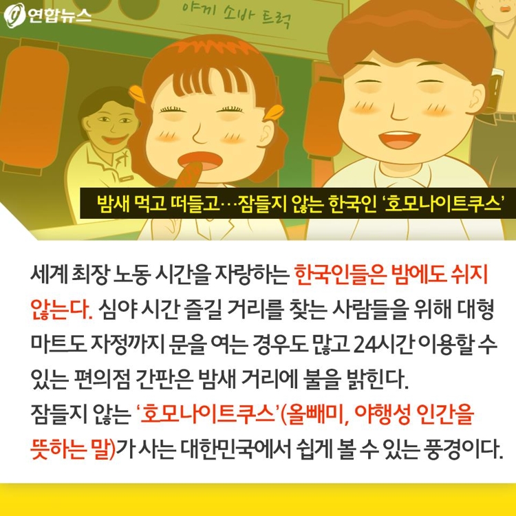 [카드툰] 잠들지 못하는 '호모나이트쿠스' - 대한민국 심심한 역사 - 14