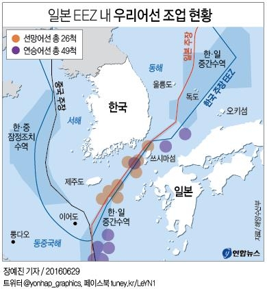 日, 北미사일 발사도 자국 EEZ 주장 강화에 이용 - 1