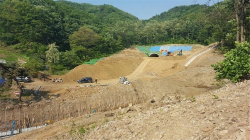 성남∼광주 이배재 터널 공사
