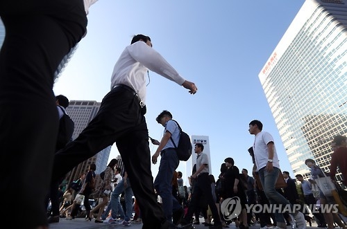 출근길 직장인들