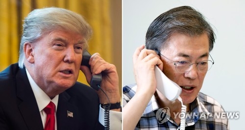 文대통령, "강력한 대북 압박·제재…평화적·외교적 해결해야"(종합) - 1