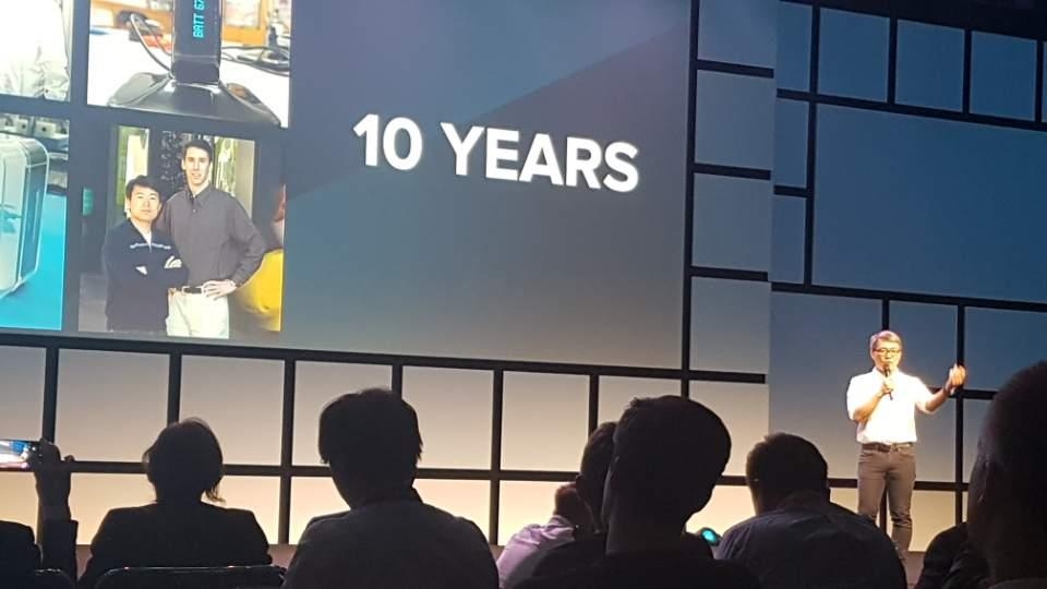 IFA 기조연설 하는 핏빗 CEO 제임스 박