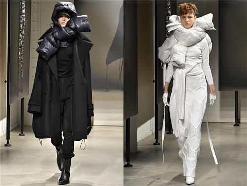 준지 '2018 FW' 파리 컬렉션, 다운과 코트가 만나면?