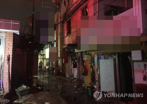 서울 종로구 서울장여관 화재 현장