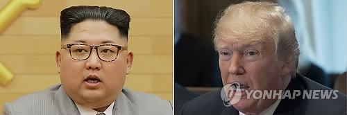 김정은 북한 노동당 위원장과 도널드 트럼프 미국 대통령