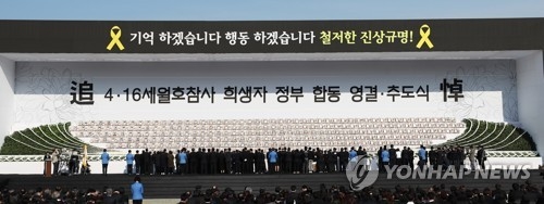 헌화 하는 유가족