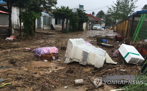 물난리로 아수라장 된 평창 횡계리