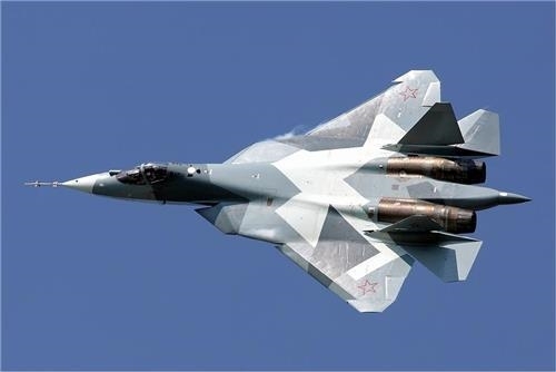 Su-57 전투기 [위키피디아 자료사진]