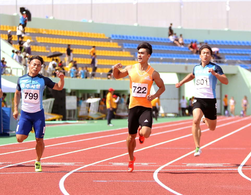김민균, KBS배 남자 100m 우승