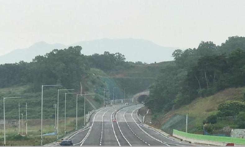 강화산단 방향 옥림터널
