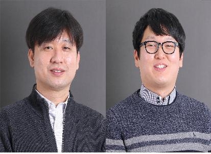 과기부 ICT인턴십 사업의 총괄책임자인 데이터분석과 김영운 학과장(왼쪽)과 참여교수인 이협건 교수