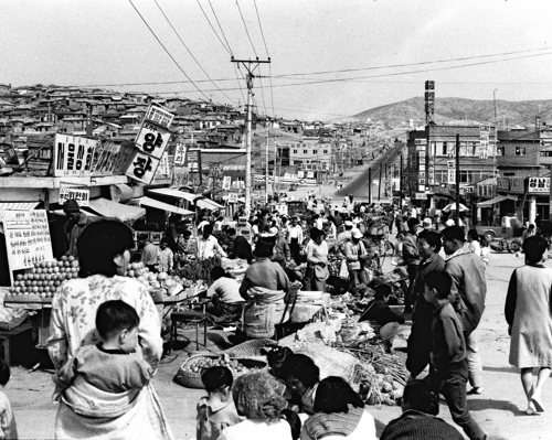 '광주대단지'로 조성된 1970년대 성남시 모습
