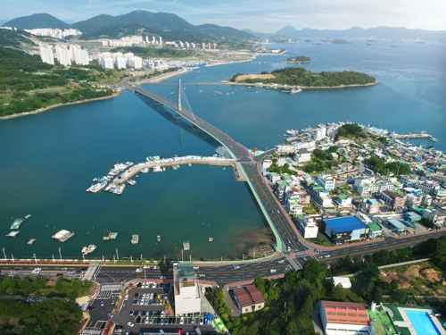 웅천∼소호 해상교량 조감도