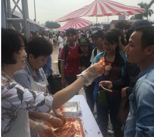 지난해 열린 한베음식문화축제 장면