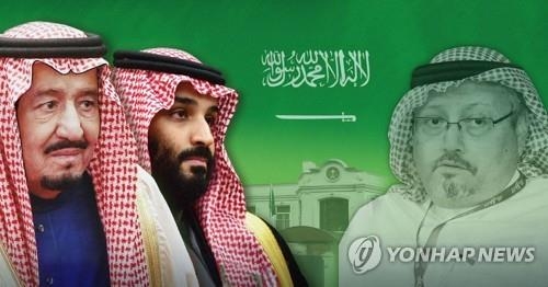 사우디 살만 국왕, 무함마드 왕세자, 살해된 언론인 카슈끄지(왼쪽부터·PG)