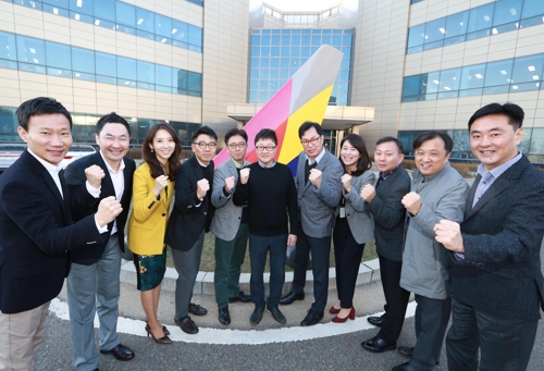 '화이팅' 외치는 아시아나항공 신임 팀장들