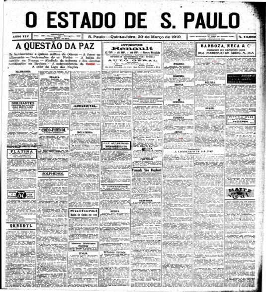 브라질 신문의 3.1운동 관련 보도