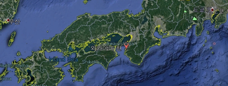 일본 와카야마현 위치도 [구글 지도 캡처]