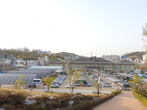 여수시청 주차장 모습