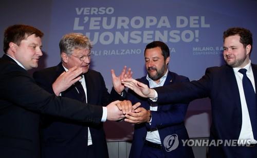 이탈리아 독일 핀란드 덴마크 극우정당, 유럽의회선거 연대 결의