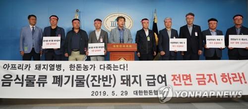 '음식물폐기물 돼지 급여 전면 금지하라'