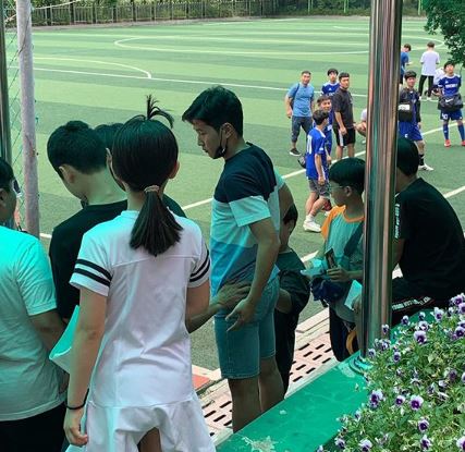 인천남고에 방문한 이강인
