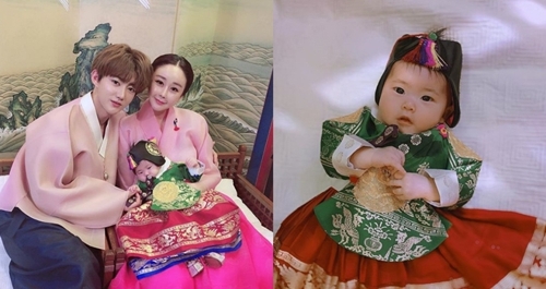 함소원-천화 부부와 딸 혜정