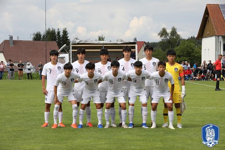 한국 U-17 축구대표팀 선수들