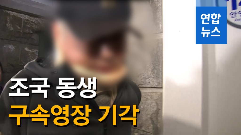 [영상] 조국 동생 구속영장 기각…검찰 "재청구 검토" - 2