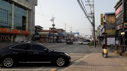 포천 일동면 도심 거리